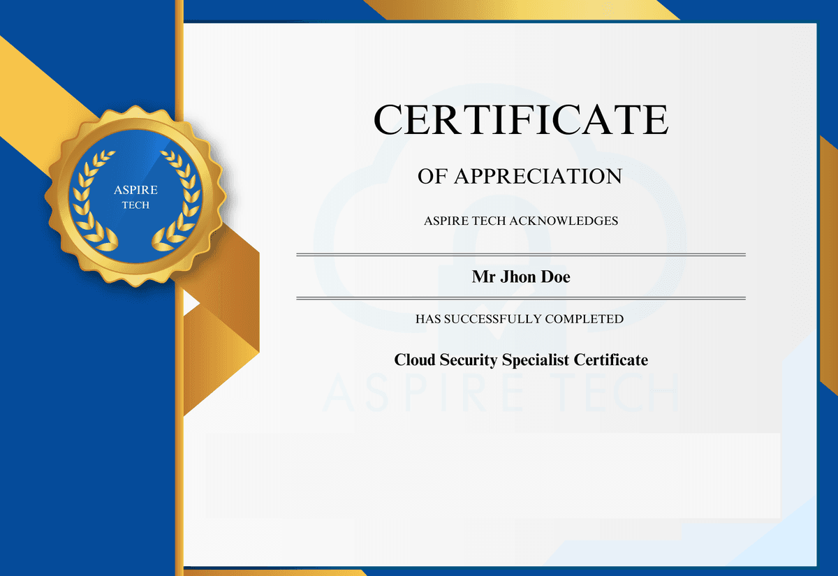 Sample Certificate